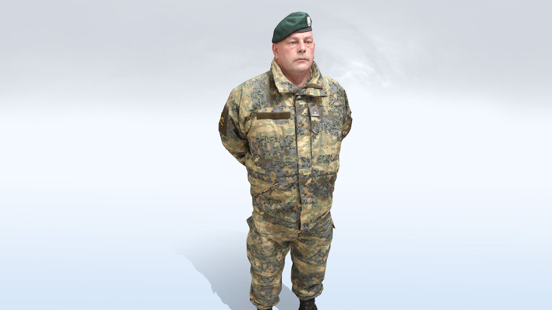 Male Scan - Austrian Military Uniform Pose 2 - Buy Royalty Free 3D ...