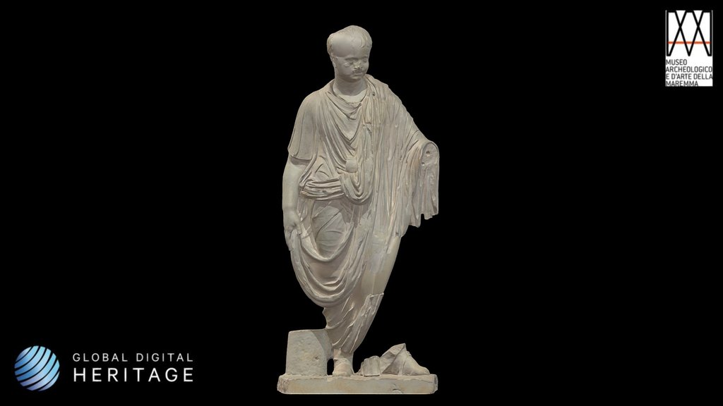 Statua di fanciullo togato