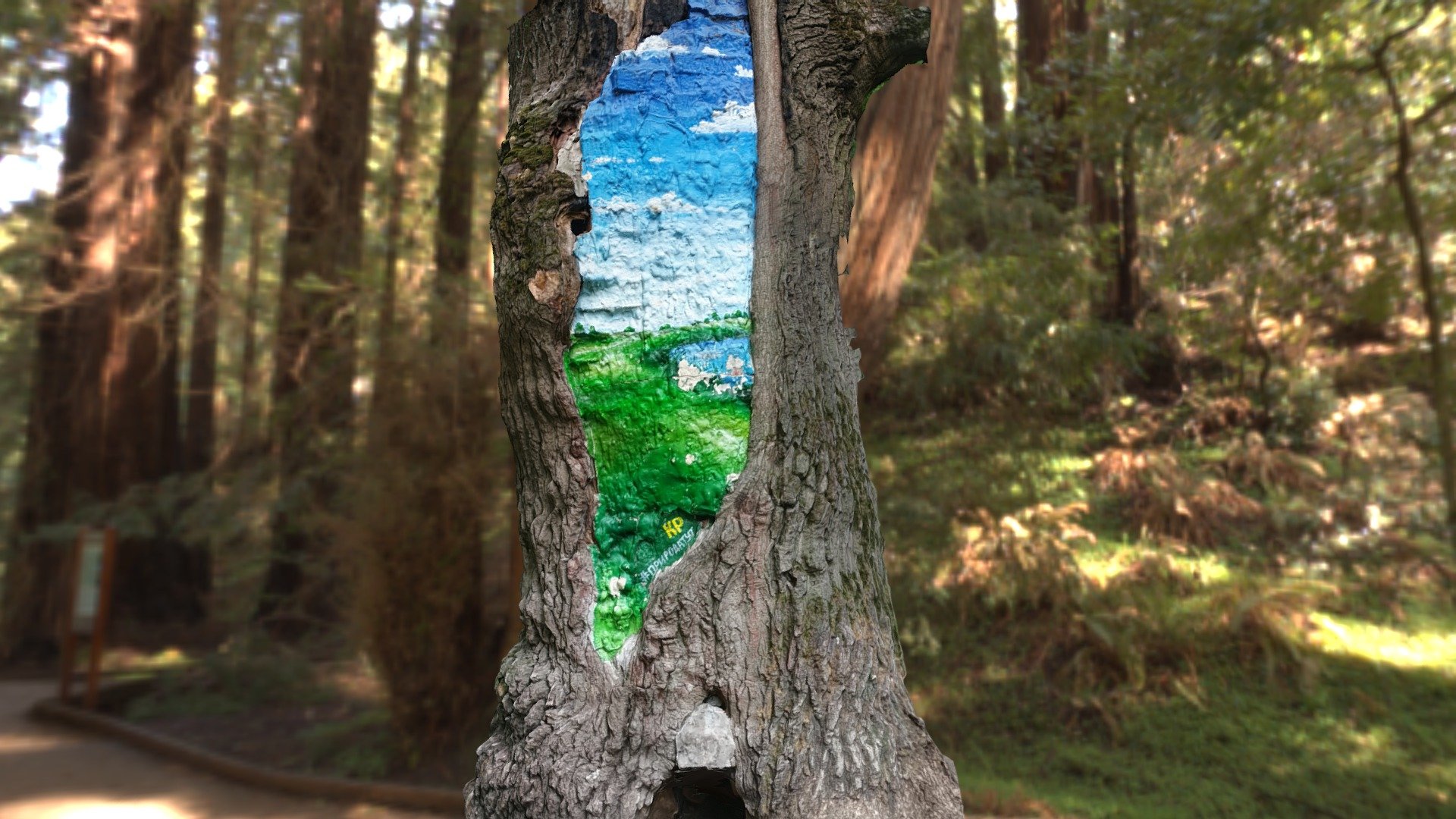 Painted tree