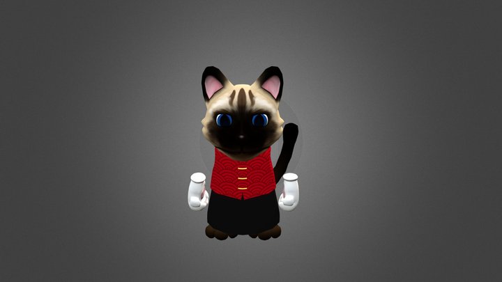 Chinese Cat 3D Model