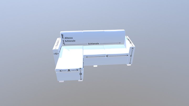 Schema Copridivano Su Misura- 3D Model