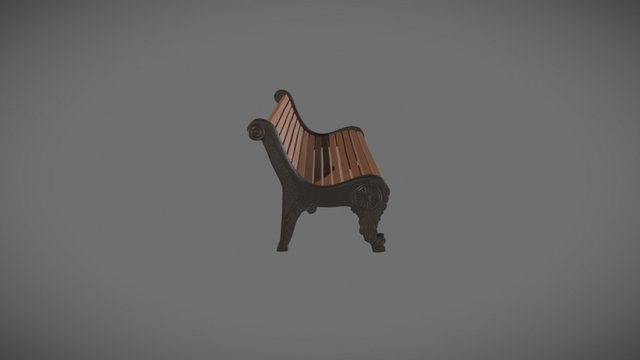 Скамья 3D Model