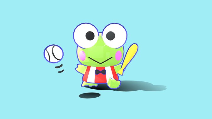 Keroppi Kerokerokeroppi 3D Model