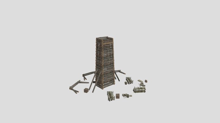Maham Tower at Fort Watson 3D Model