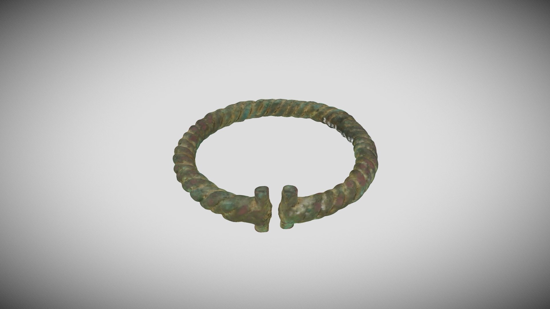 Bracelet tornadé en cuivre