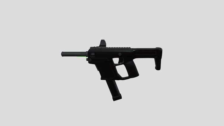 (Free) Kriss Vector-Styled Gun – Free 3D Model STL