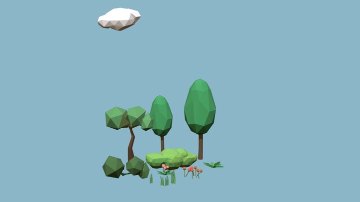 Low Poly Nature Pack 3D Model