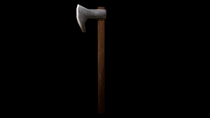 Retro Handaxe 3D Model