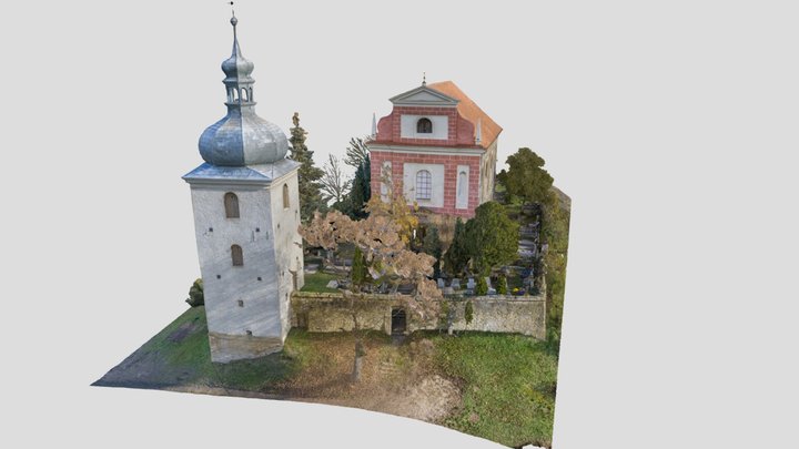 Kostel Křešice 3D Model