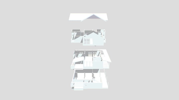 3D_ EXPLODED MODEL_DP_HOUSE 3D Model