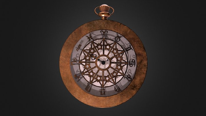Zodiac Pocket Watch 3D Model