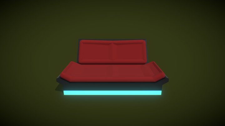Couch #HouseholdPropsChallenge 3D Model