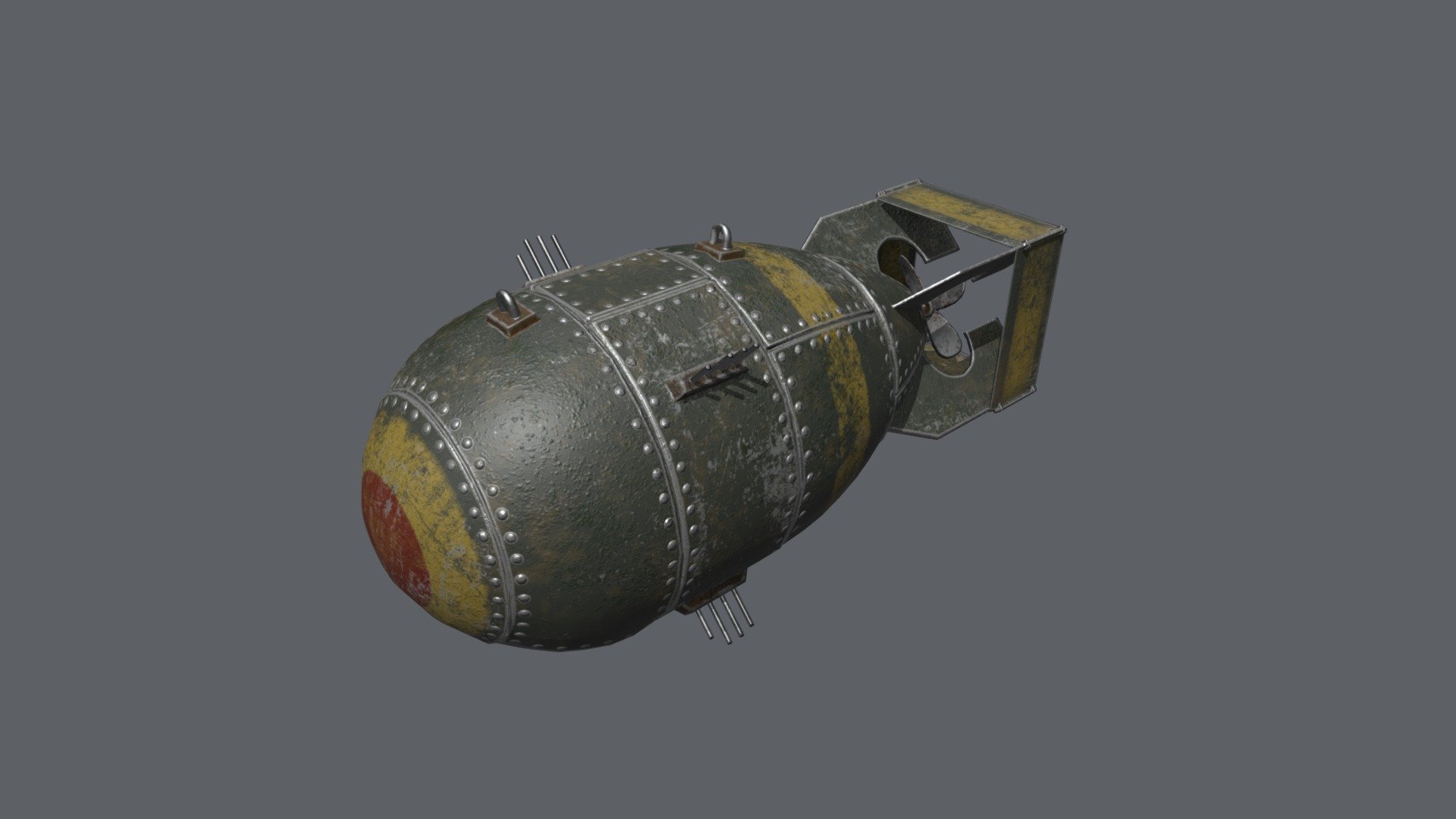 World War 2 Style Bomb - 3D Model By Jacob Miller (@JacobMiller000 ...