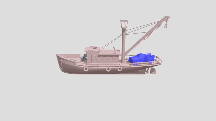 DaeByTheOCean3SimpleAnd1ComplexProps 3D Model