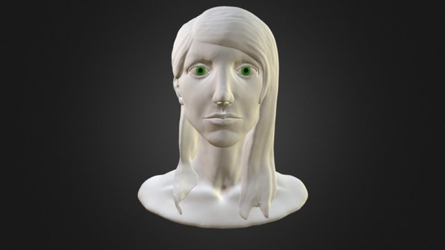 Woman head sculpt 3D Model