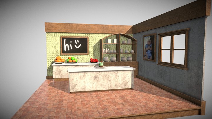 SGD Bakery: John Patty 3D Model