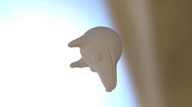 Wolf Head [ First Model Yet ] 3D Model