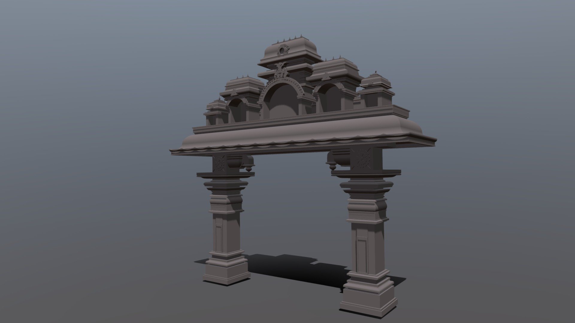 Temple Arch-3DView - 3D Model By Er.B.Nijithkumar (@nijithkumar99 ...