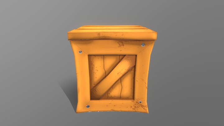 Fã Crash Bandicoot Apple Box 3D Model