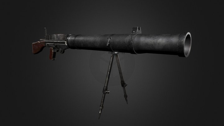 Lewis gun R75/80 Lewis 3D Model