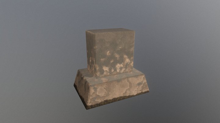 Small gravestone blend 3D Model