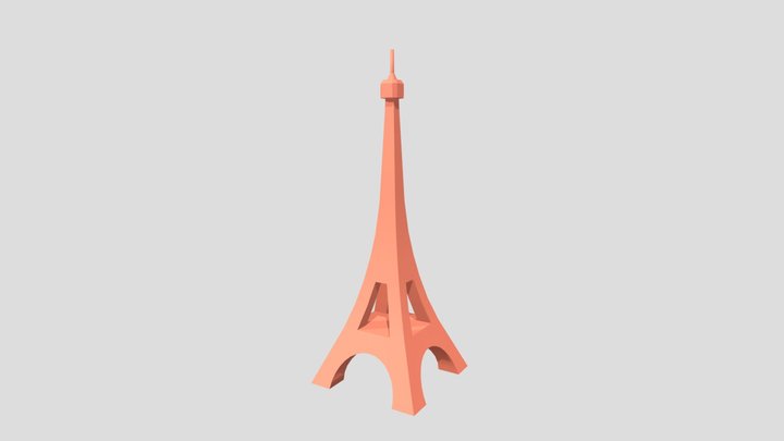 Eiffel_Tower Base_Model 3D Model