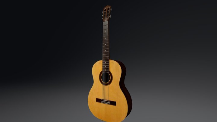 Medhue Guitar 3D Model