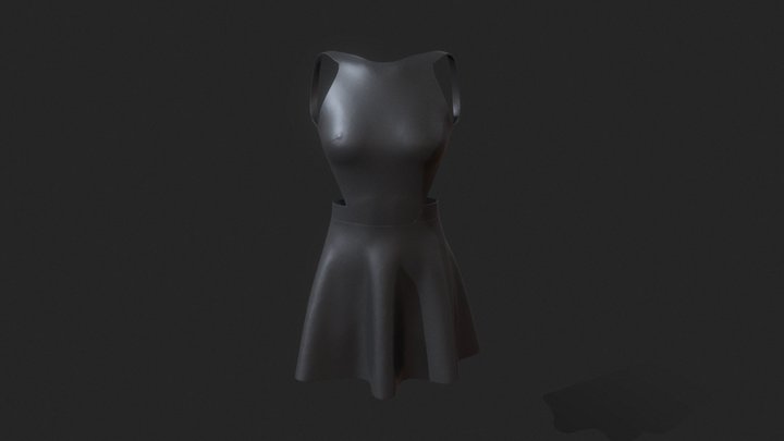 Dark Dress 3D Model