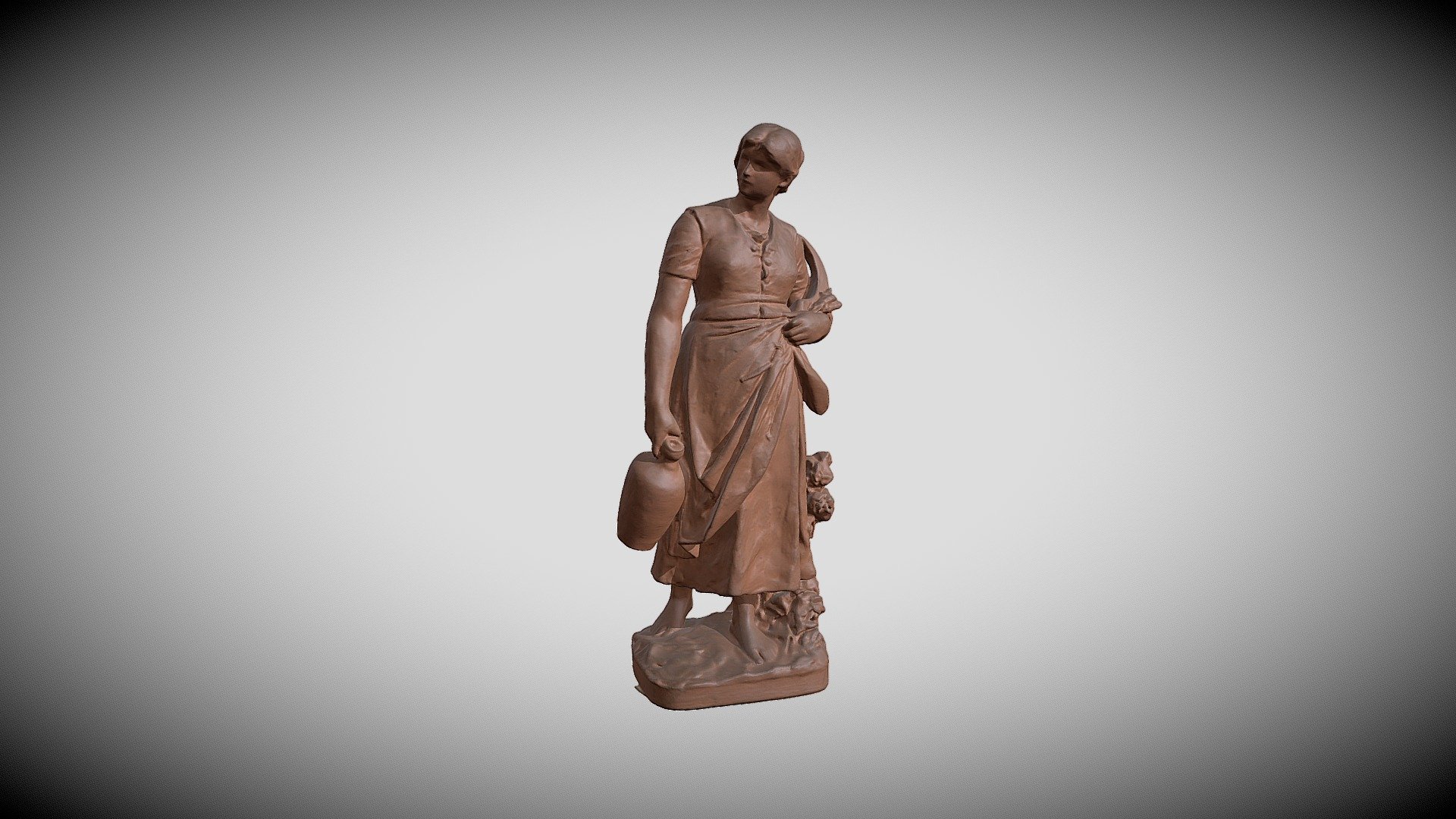 Jonge boerin - Download Free 3D model by meemoo, Flemish institute for ...