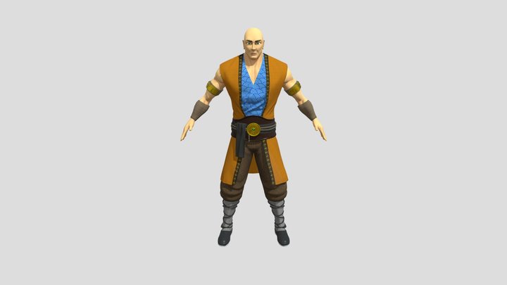 Monk warrior 3D Model