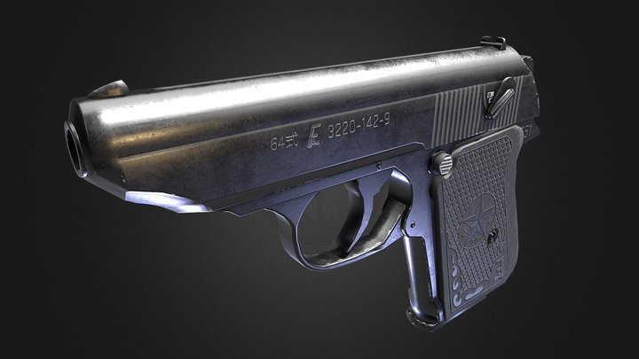 Type-64 Compact Pistol 3D Model