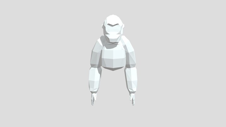 Gorilla Tag Player Model Rigged 3D Model