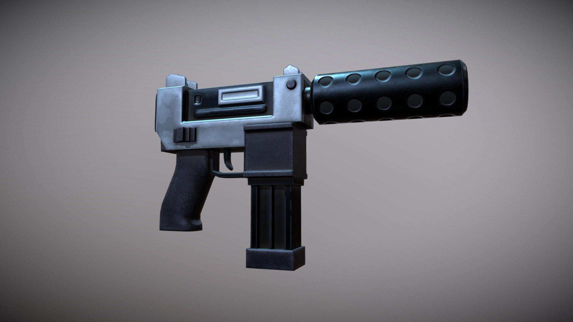 Stylized Smg Weapon - Buy Royalty Free 3d Model By Polysquid 