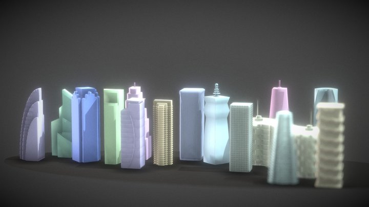 Skyscraper Bliuds 3D Model