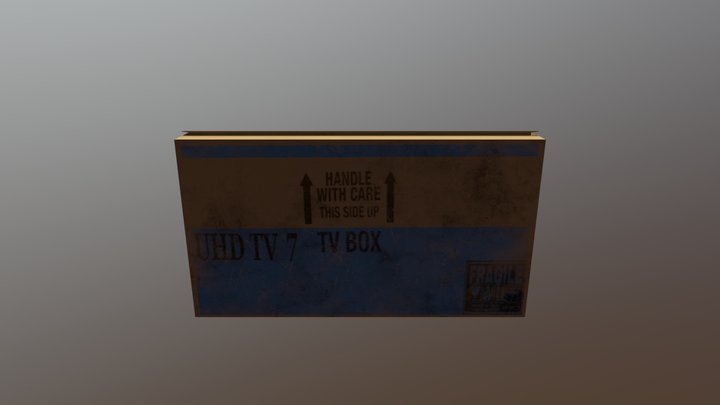 Cardboard Box 3D Model