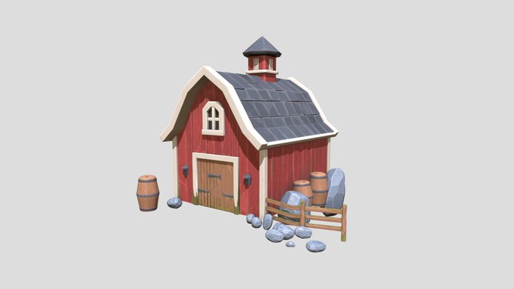 Barn - 3D Game-Ready Asset | Kaedim 3D Model