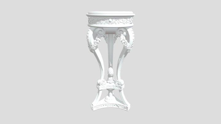 Royal Vase Stand 3D Model