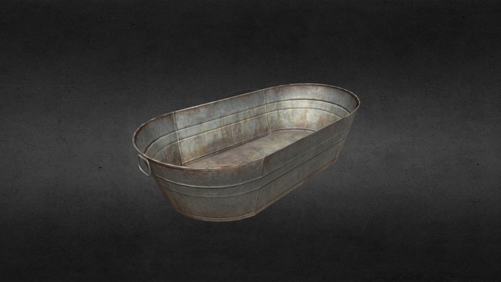 Metal tub 3D Model