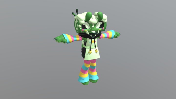 Stylized cosmo (Alien) – Gratis 3D-model STL
