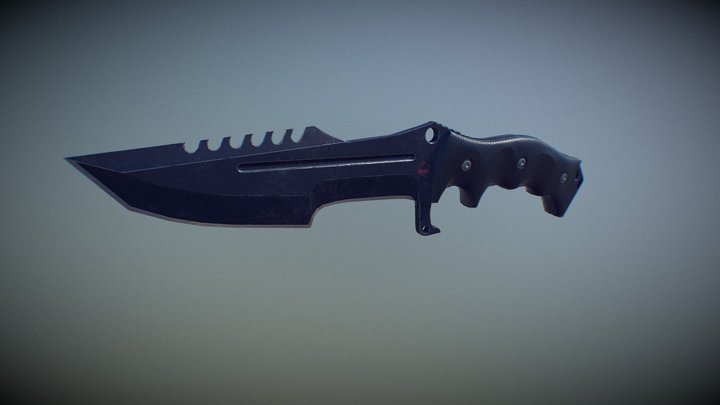 Combat knife 3D Model