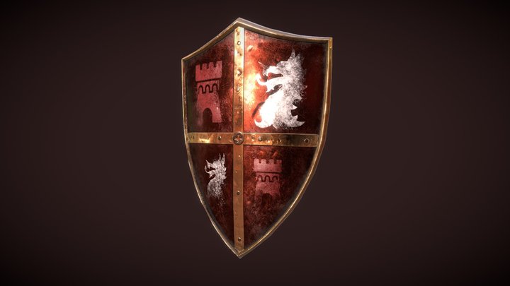 Asset00 Medieval Shield 3D Model