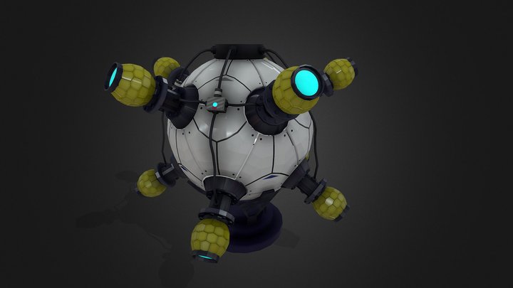 Reactor Nuclear 3D Model