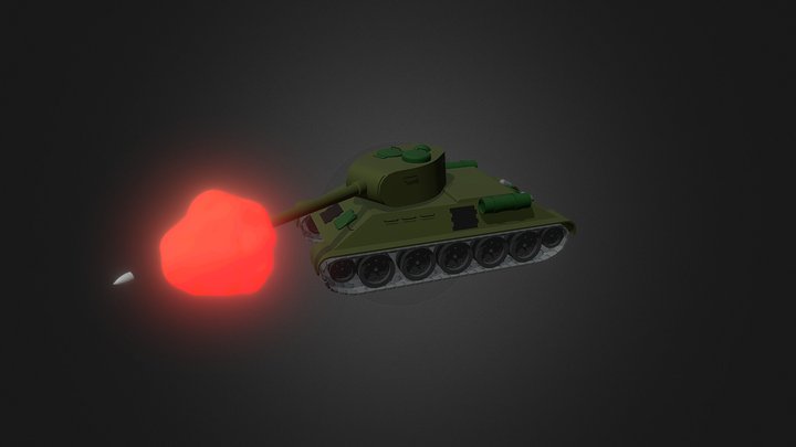 T-34-85 3D Model