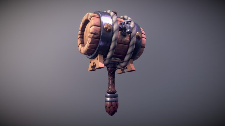 Hammer Keg 3D Model