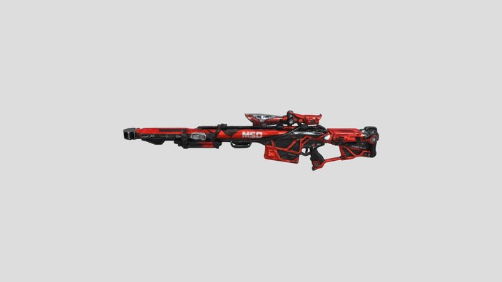Sniper Rifle MPRS 3D Model