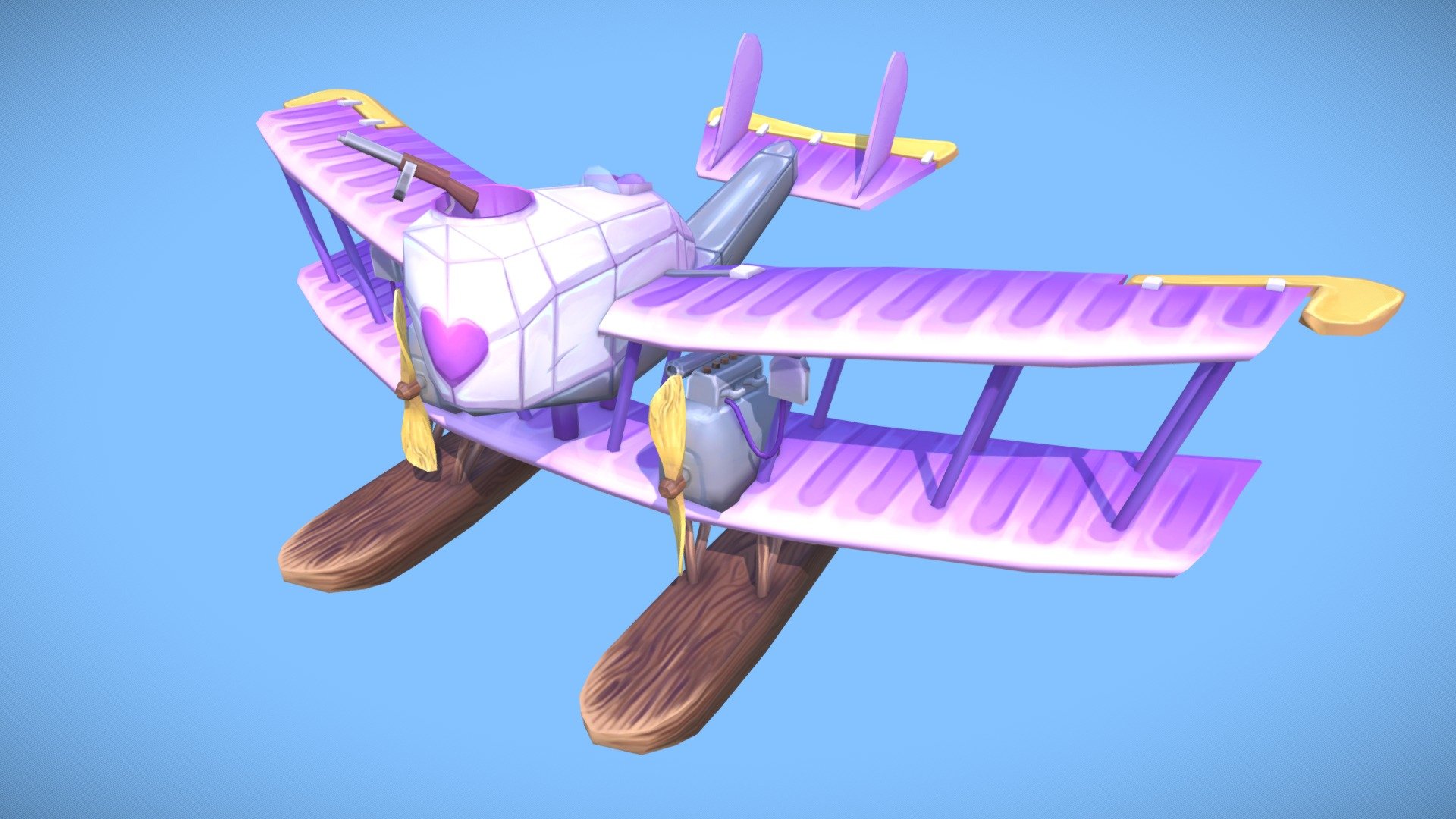 Amethyst Plane - 3D model by Ausrine_Valionyte [a73227c] - Sketchfab