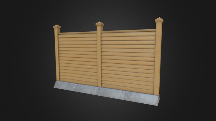 Simple Wood Fence 2.0 – Modello 3D gratuito STL
