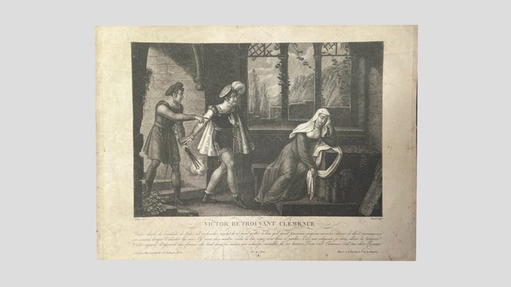 Victor Retrouvant Clémence Engraving #3 3D Model