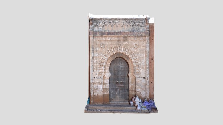 Puerta de la Zāwiya al-Nussak. Rabat-Salé 3D Model