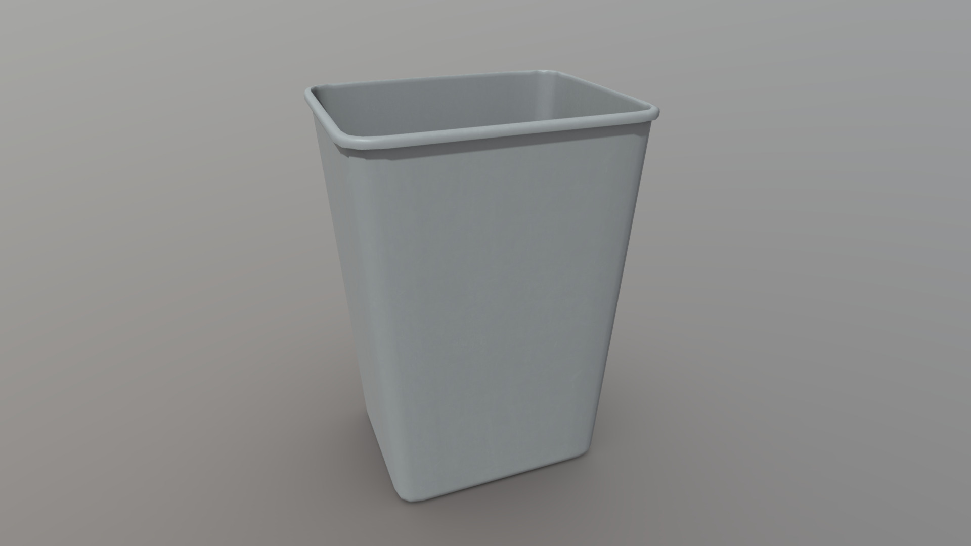 3D model Recycling Bin - This is a 3D model of the Recycling Bin. The 3D model is about a white square container.